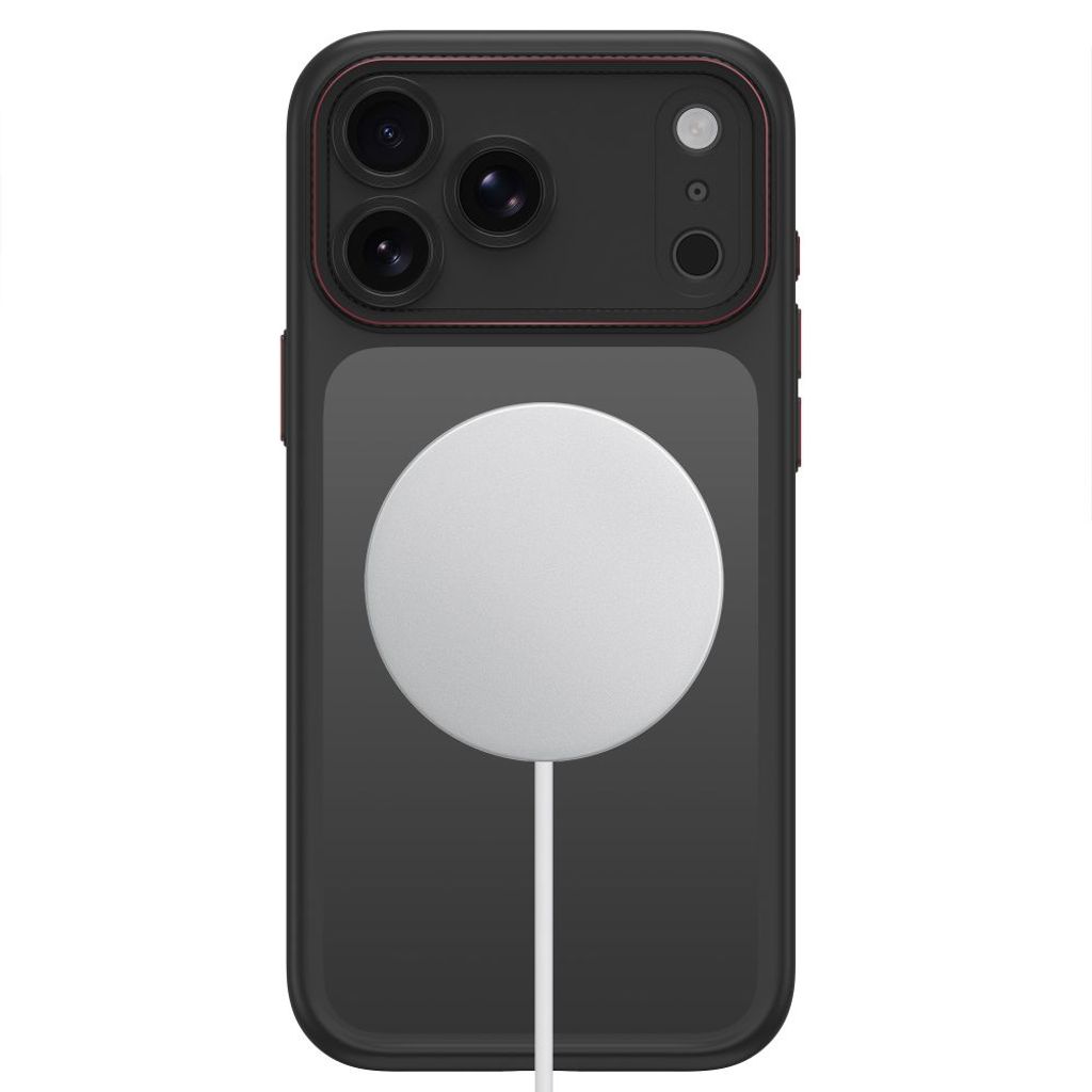 Tech-Protect MagCam MagSafe -kuori till iPhone 18 Pro/17 Pro - Musta/Punainen
