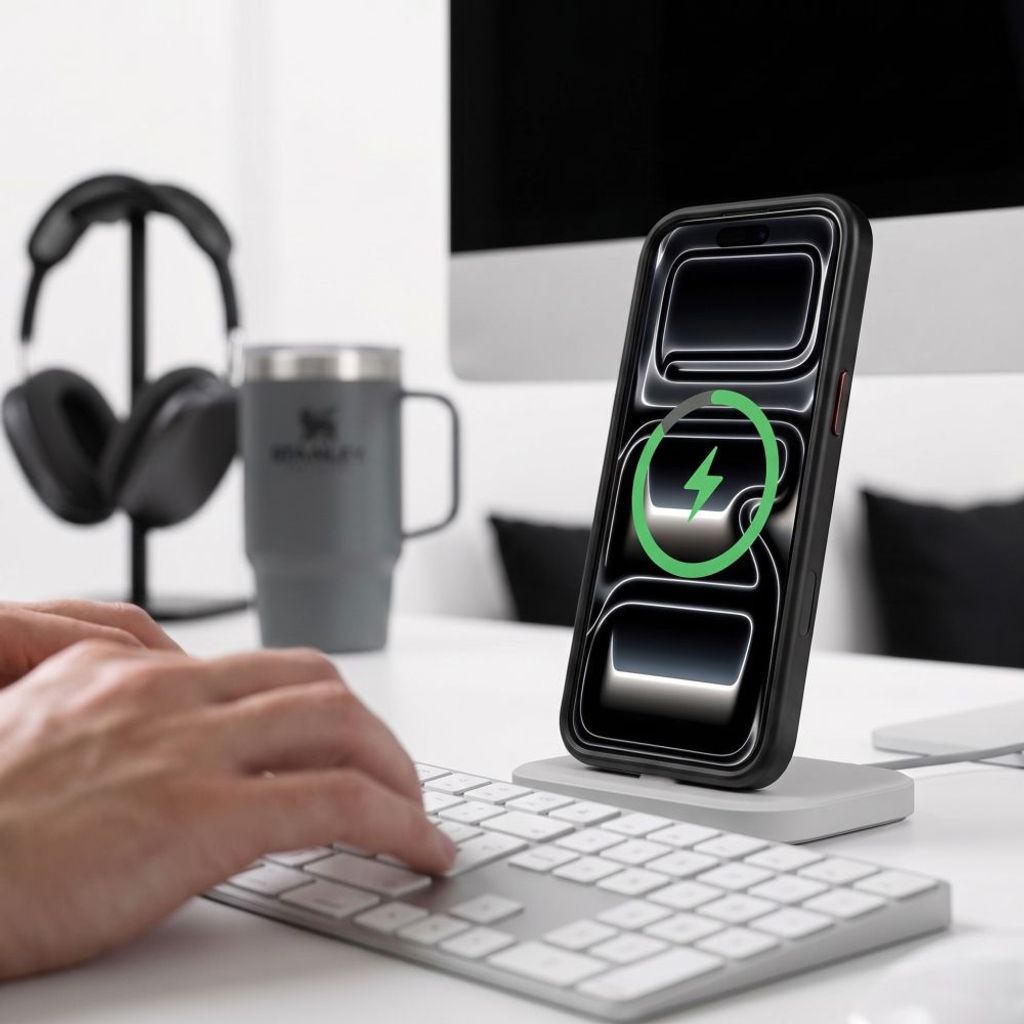 Tech-Protect MagCam MagSafe -kuori till iPhone 18 Pro/17 Pro - Musta/Punainen