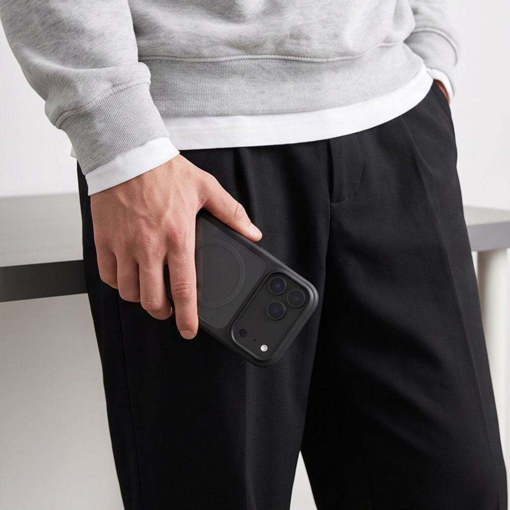 Tech-Protect MagOne CC MagSafe -kuori + 2x Näytönsuojalla till iPhone 18 Pro/17 Pro - Musta