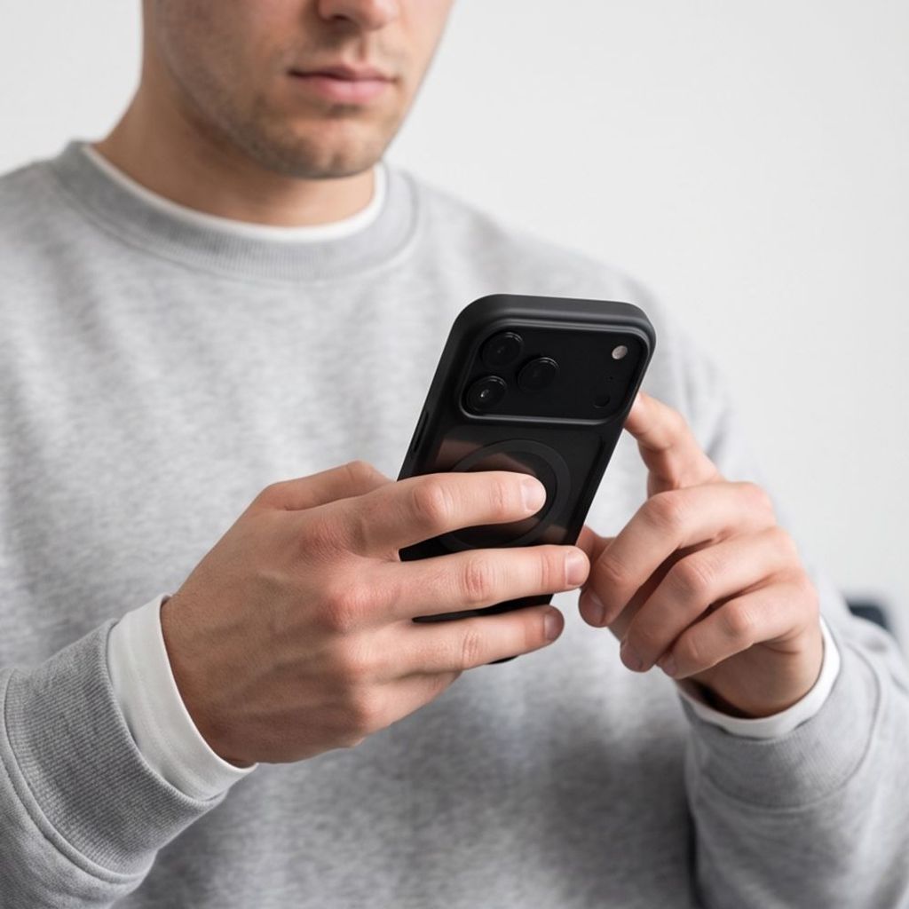 Tech-Protect MagOne CC MagSafe -kuori + 2x Näytönsuojalla till iPhone 18 Pro/17 Pro - Musta