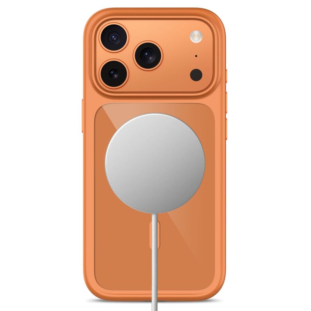 Tech-Protect MagOne CC MagSafe -kuori + 2x Näytönsuojalla iPhone 18 Pro/17 Pro - Oranssi