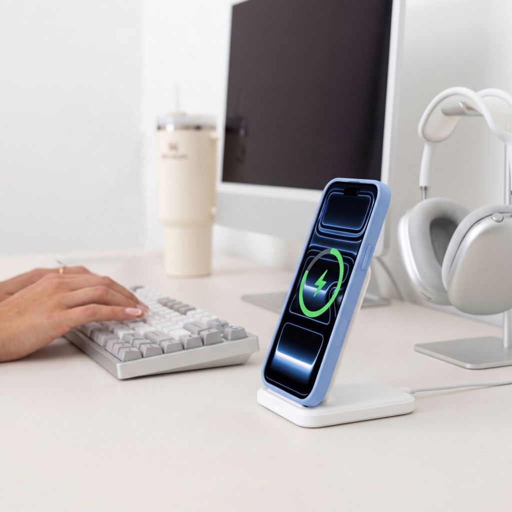 Tech-Protect MagOne CC MagSafe -kuori + 2x Näytönsuojalla till iPhone 18 Pro/17 Pro - Sininen