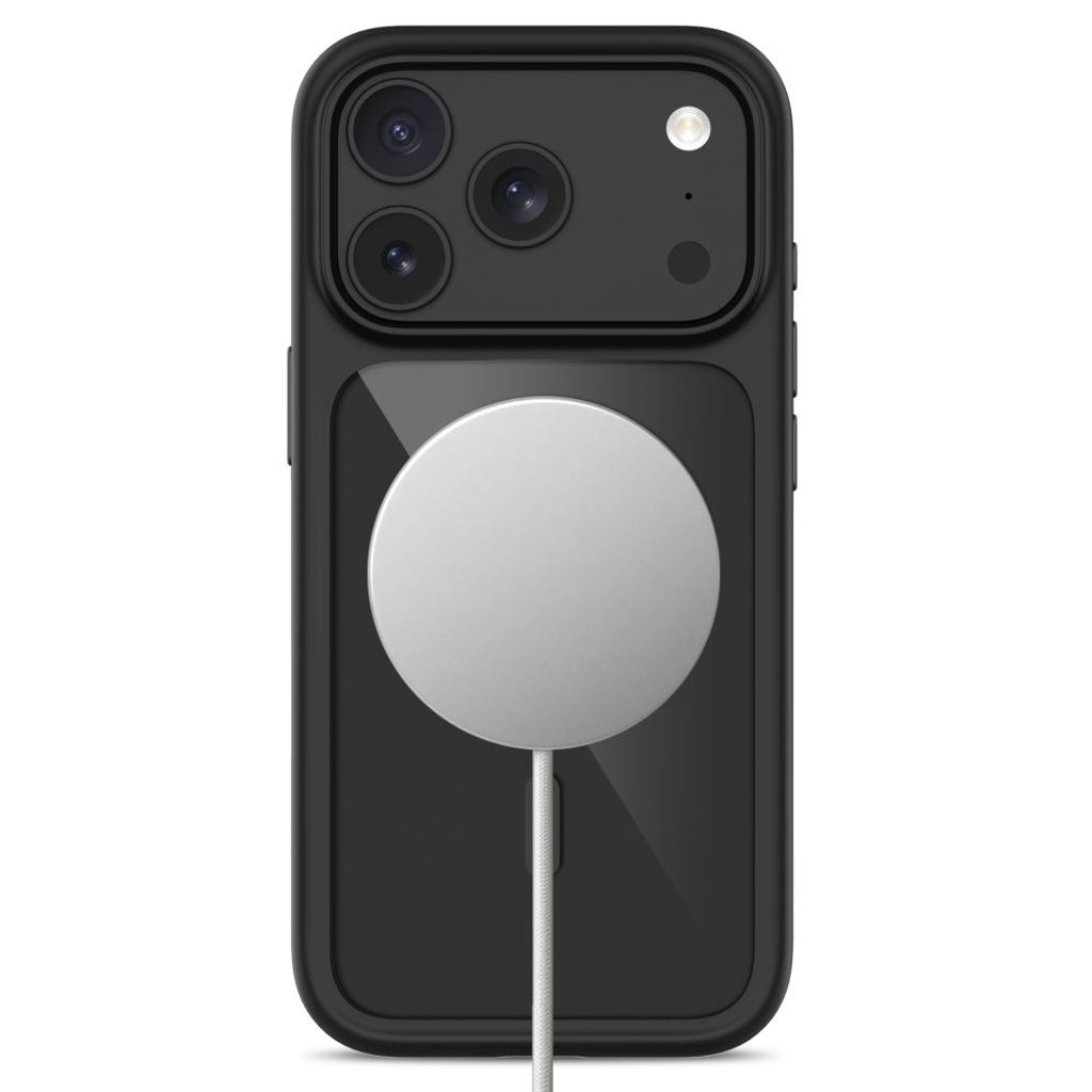 Tech-Protect MagOne CC MagSafe -kuori + 2x Näytönsuojalla iPhone 18 Pro Max/17 Pro Max - Musta