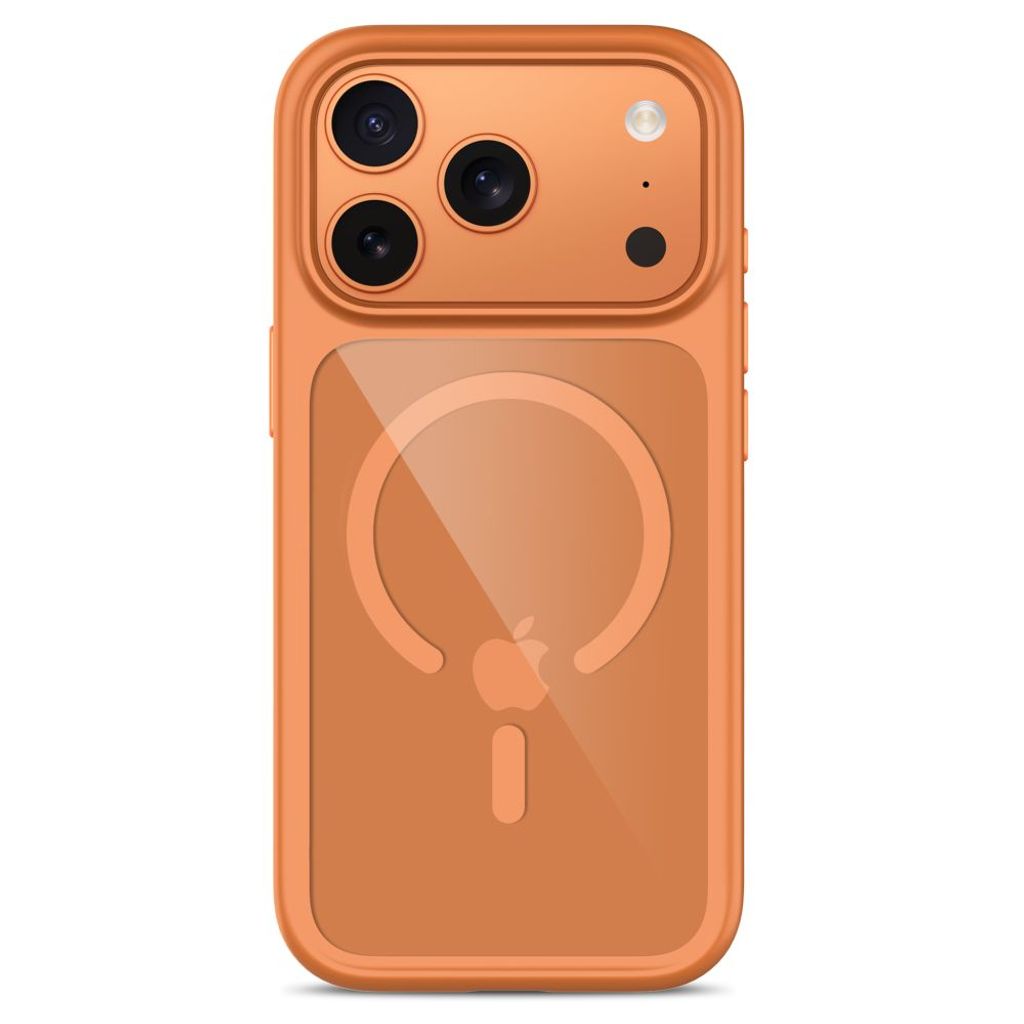 Tech-Protect MagOne CC MagSafe -kuori + 2x Näytönsuojalla iPhone 18 Pro Max/17 Pro Max - Oranssi