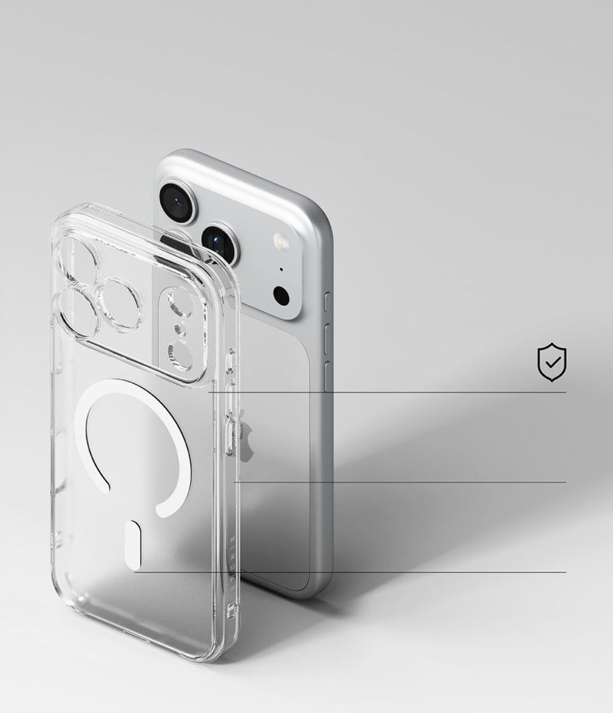 Ringke Fusion MagSafe Cover til iPhone 18 Pro Max / 17 Pro Max - Gennemsigtig mat