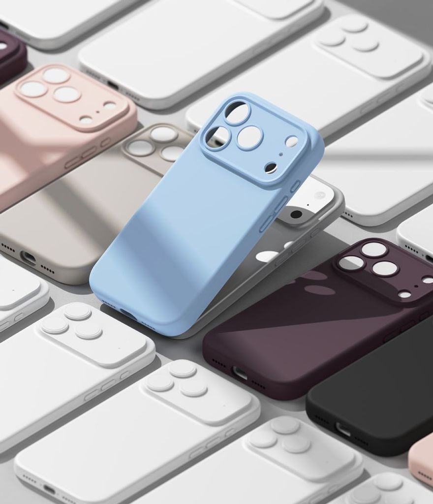 Ringke Silicone MagSafe -kuori till iPhone 18 Pro Max - Vaaleansininen