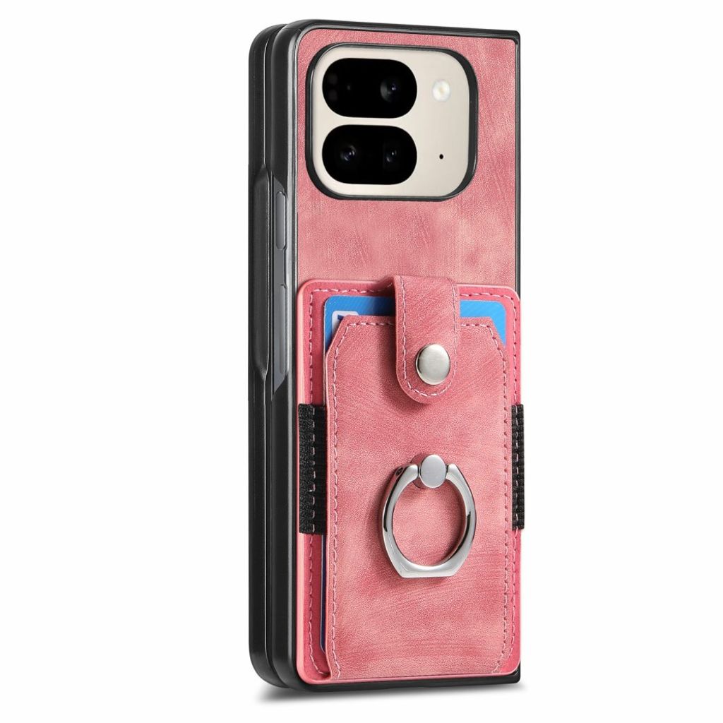 Google Pixel 9 Pro Fold 5G Cover med Stativ - Lyserød