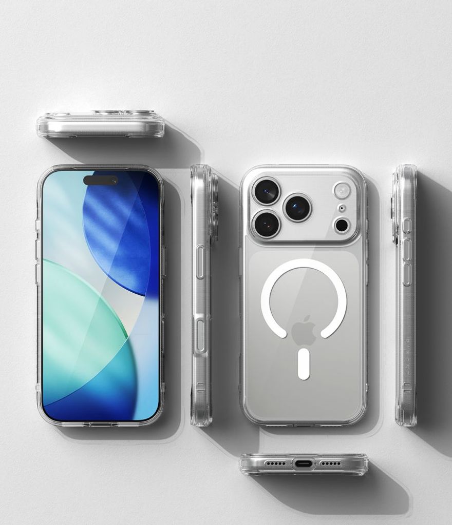 Ringke Fusion MagSafe Cover til iPhone 18 Pro / 17 Pro - Gennemsigtig