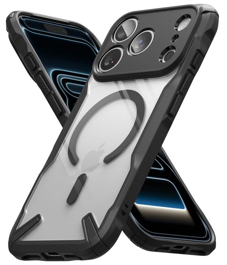 Ringke Fusion X MagSafe Cover til iPhone 18 Pro / 17 Pro - Sort