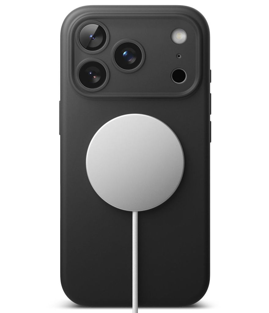 Ringke Silicone MagSafe -kuori till iPhone 18 Pro - Musta