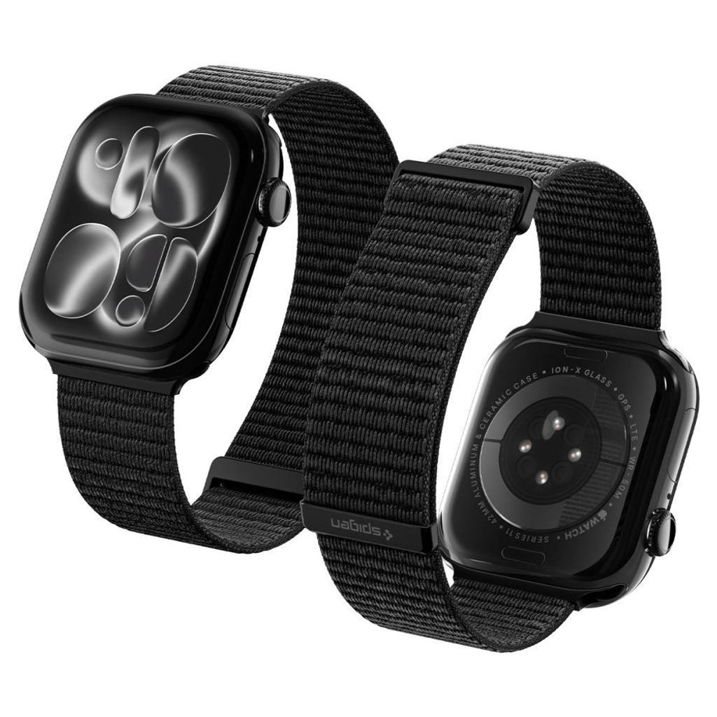 Spigen WBF01 Kellonranneke Apple Watch 44/45/46/49mm  - Musta