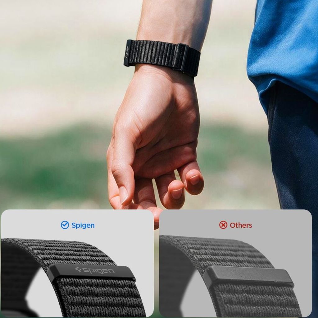 Spigen WBF01 Kellonranneke Apple Watch 44/45/46/49mm  - Musta