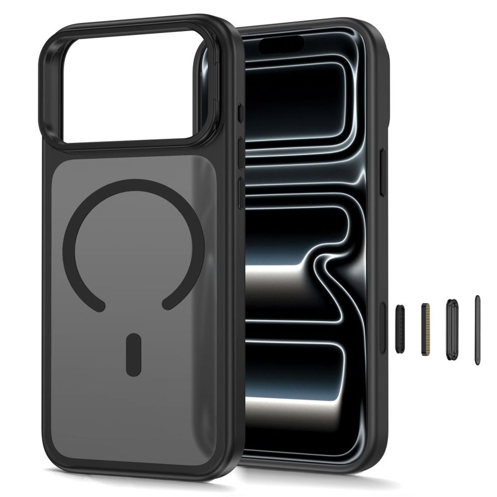 Tech-Protect MagStand MagSafe CC -kuori till iPhone 18 Pro/17 Pro - Musta