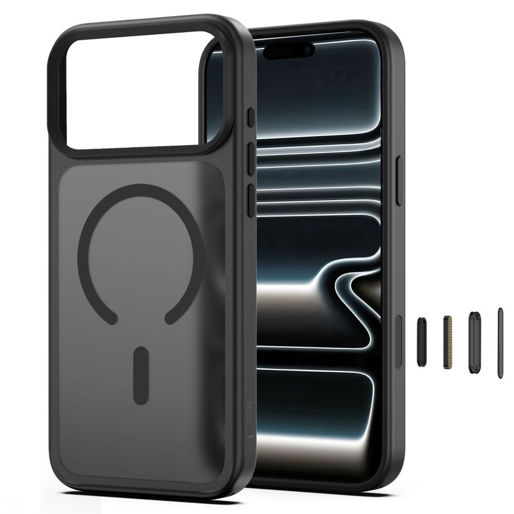 Tech-Protect Magmat MagSafe CC -kuori till iPhone 18 Pro/17 Pro - Musta