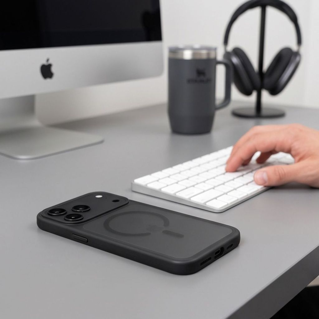 Tech-Protect Magmat MagSafe CC -kuori till iPhone 18 Pro/17 Pro - Musta