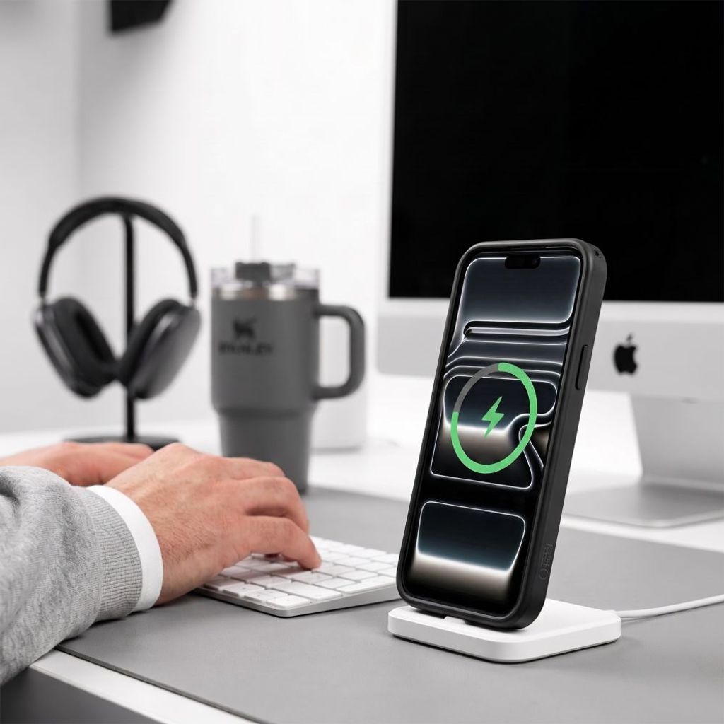Tech-Protect Magmat MagSafe CC -kuori till iPhone 18 Pro/17 Pro - Musta