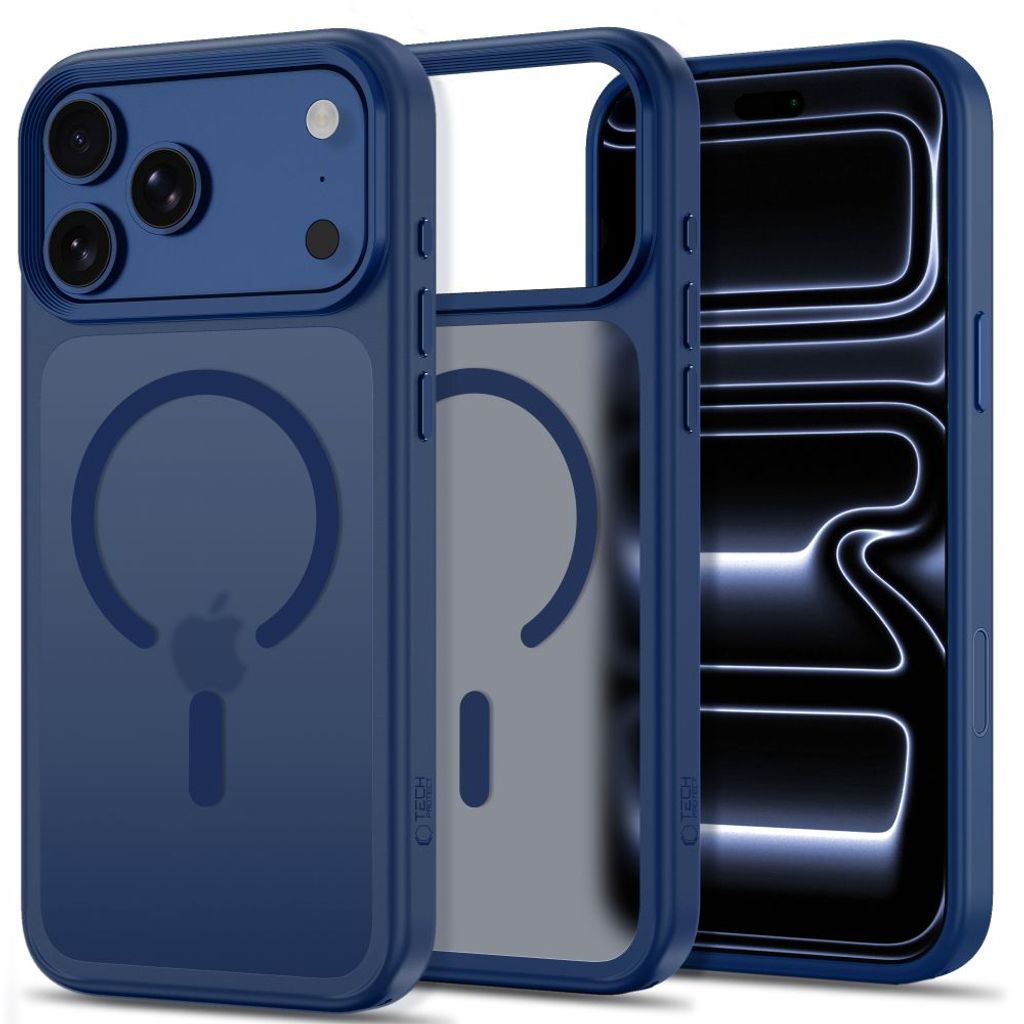 Tech-Protect Magmat MagSafe CC -kuori till iPhone 18 Pro/17 Pro - Sininen