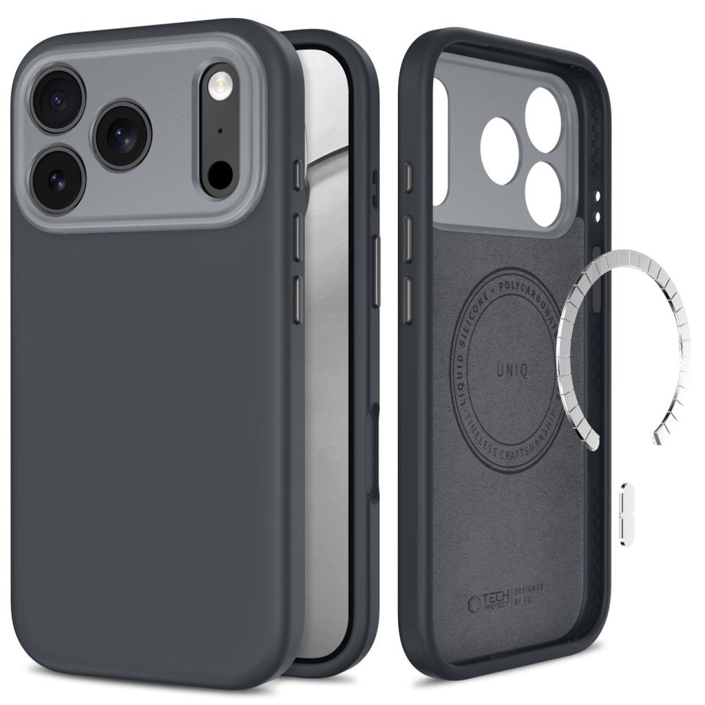 Tech-Protect Uniq MagSafe CC -kuori till iPhone 18 Pro Max/17 Pro Max - Grafiitti