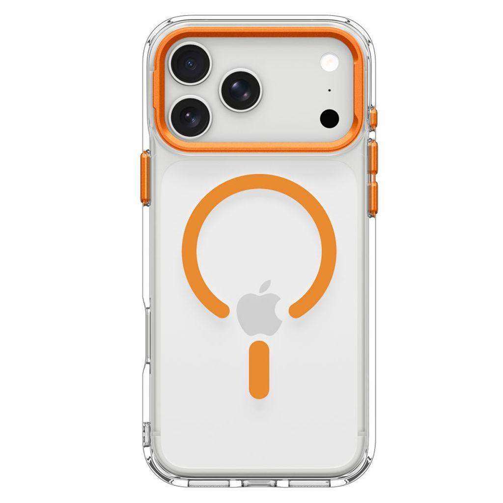 Spigen Ultra Hybrid Optik S MagSafe -kuori iPhone 18 Pro Max/17 Pro Max - Oranssi