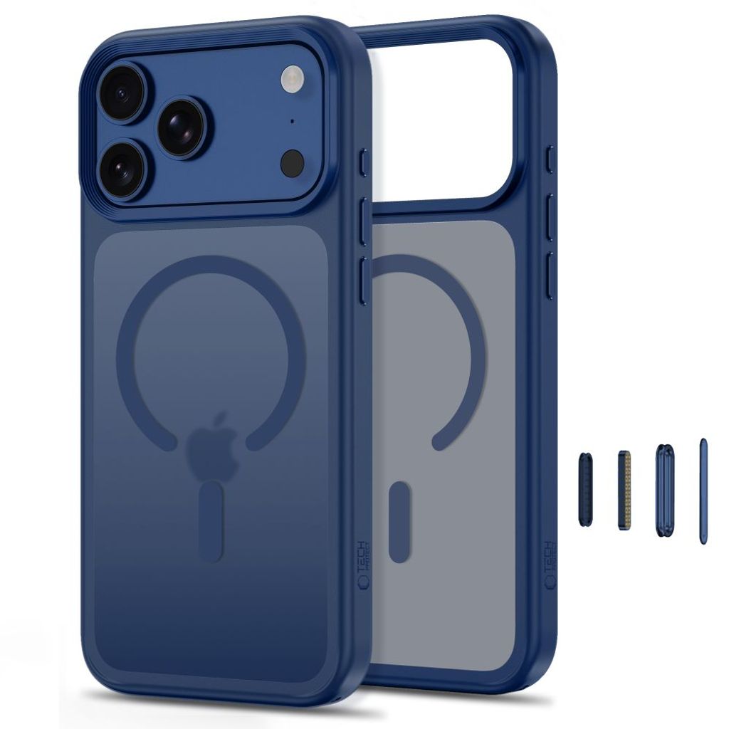 Tech-Protect Magmat MagSafe CC -kuori till iPhone 18 Pro Max/17 Pro Max - Sininen