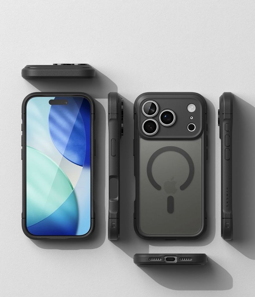 Ringke Fusion Bold MagSafe Cover til iPhone 18 Pro Max / 17 Pro Max - Mat Sort