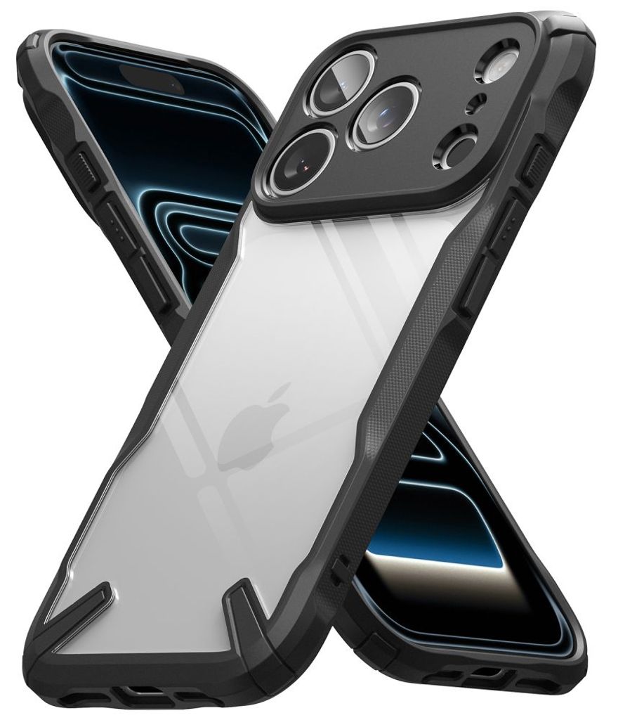 Ringke Fusion X Cover til iPhone 18 Pro Max / 17 Pro Max - Sort