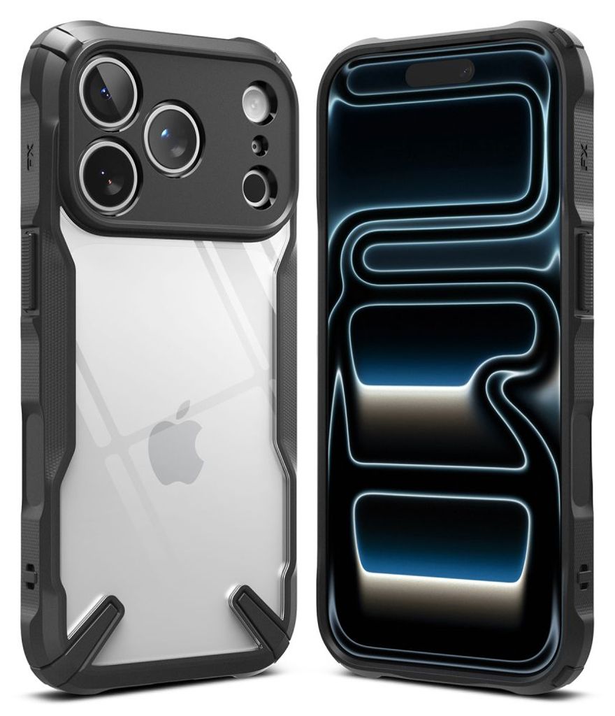Ringke Fusion X Cover til iPhone 18 Pro Max / 17 Pro Max - Sort