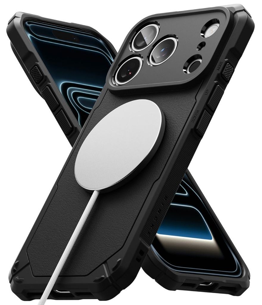Ringke Rugged Gear MagSafe Cover til iPhone 18 Pro Max / 17 Pro Max - Sort