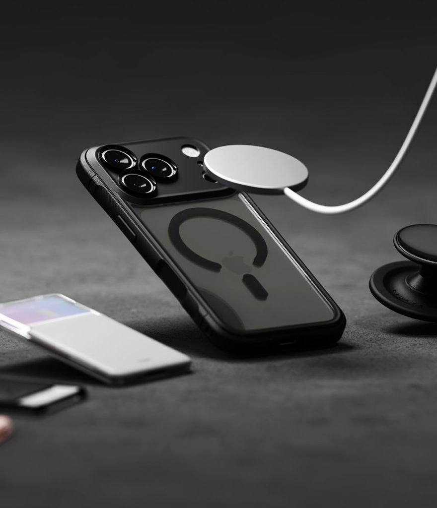 Ringke Fusion Bold MagSafe Cover til iPhone 18 Pro / 17 Pro - Mat Sort