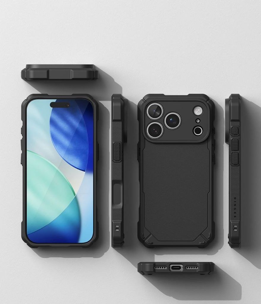Ringke Rugged Gear MagSafe Cover til iPhone 18 Pro / 17 Pro - Sort