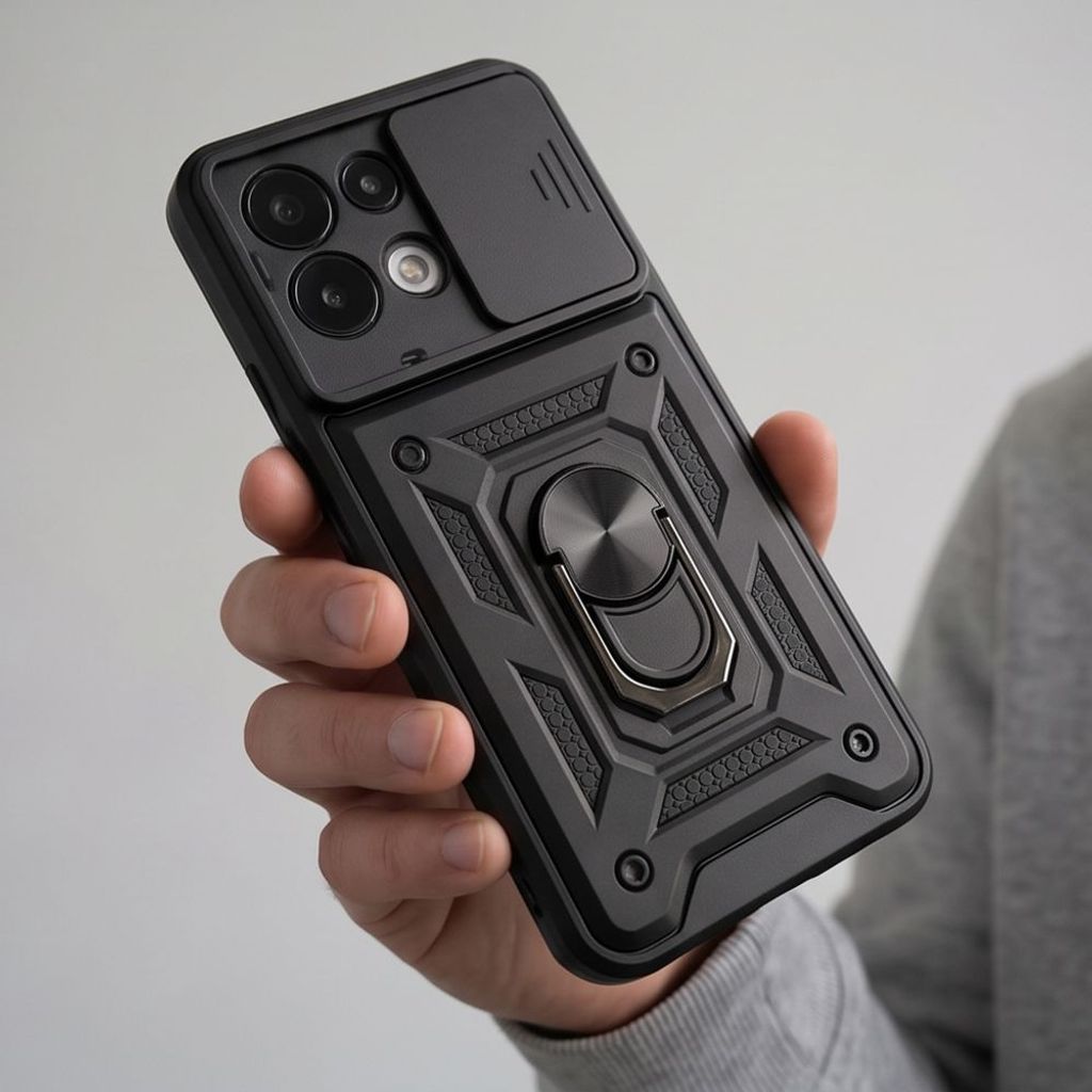 Tech-Protect CamShield Pro -kuori till Xiaomi Redmi 17 - Musta