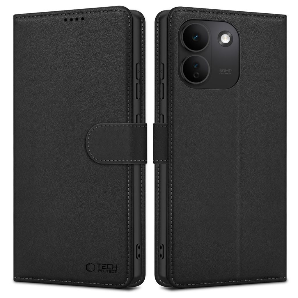 Tech-Protect Wallet -kotelo till Xiaomi Redmi Note 17 Pro Max 5G - Musta