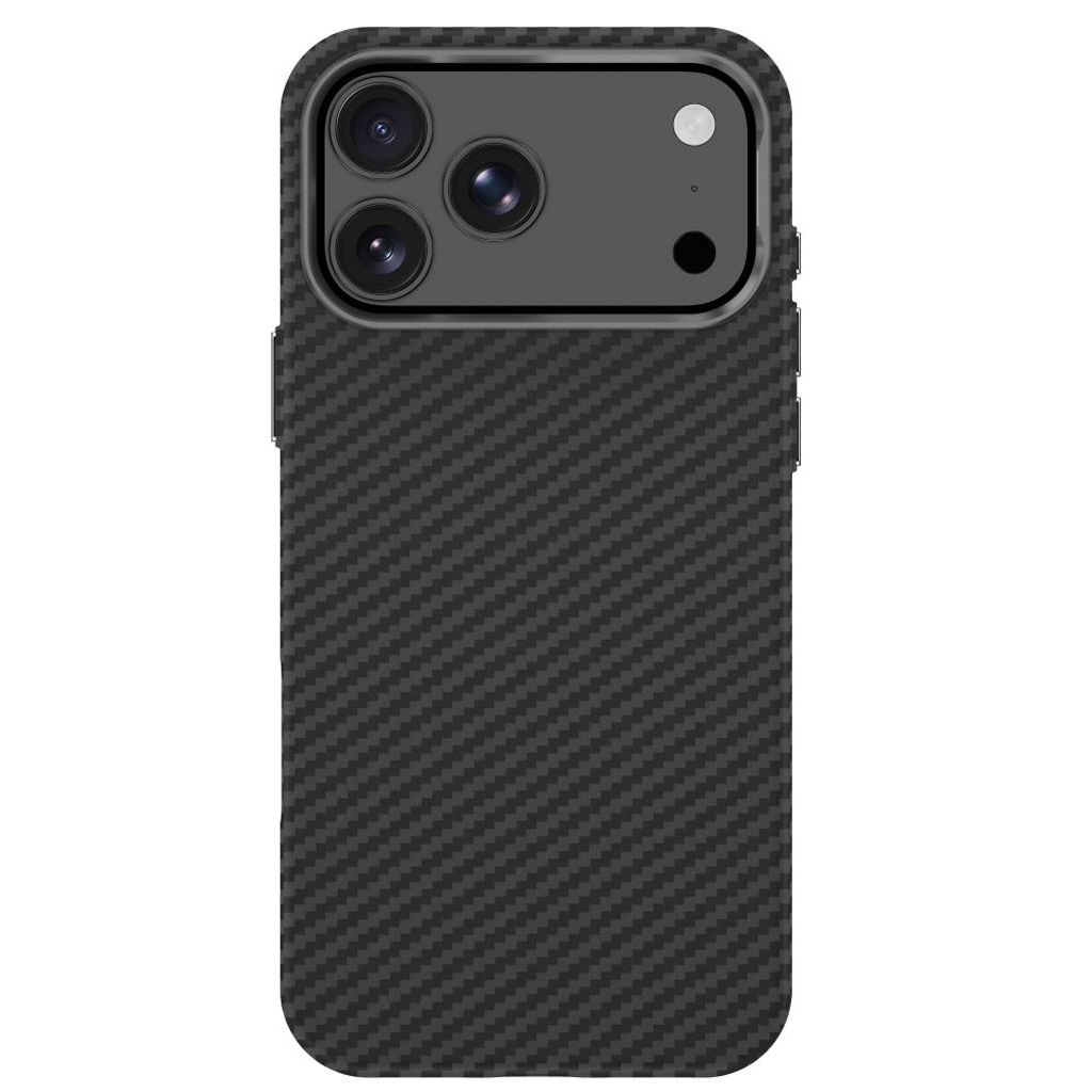 Tech-Protect Ion Carbon MagSafe -kuori till iPhone 18 Pro/17 Pro - Musta