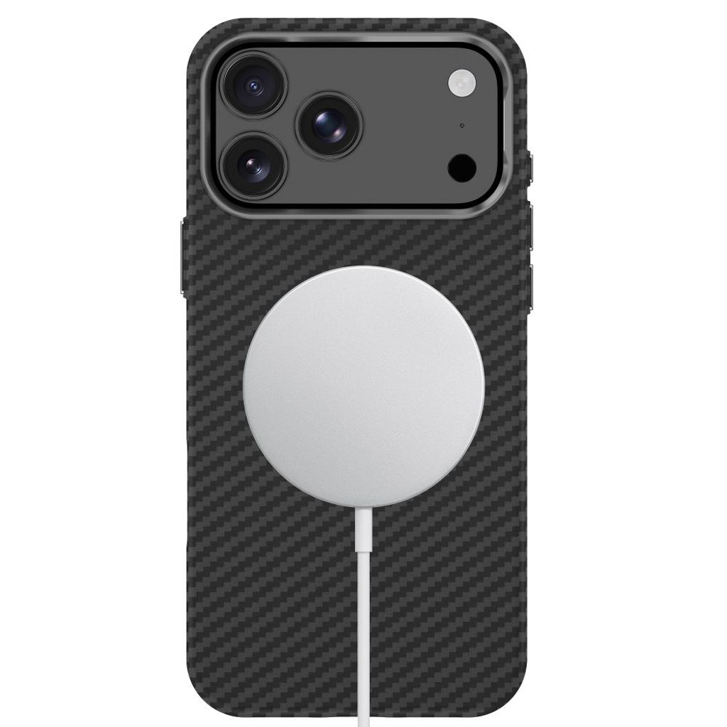 Tech-Protect Ion Carbon MagSafe -kuori till iPhone 18 Pro Max/17 Pro Max - Musta