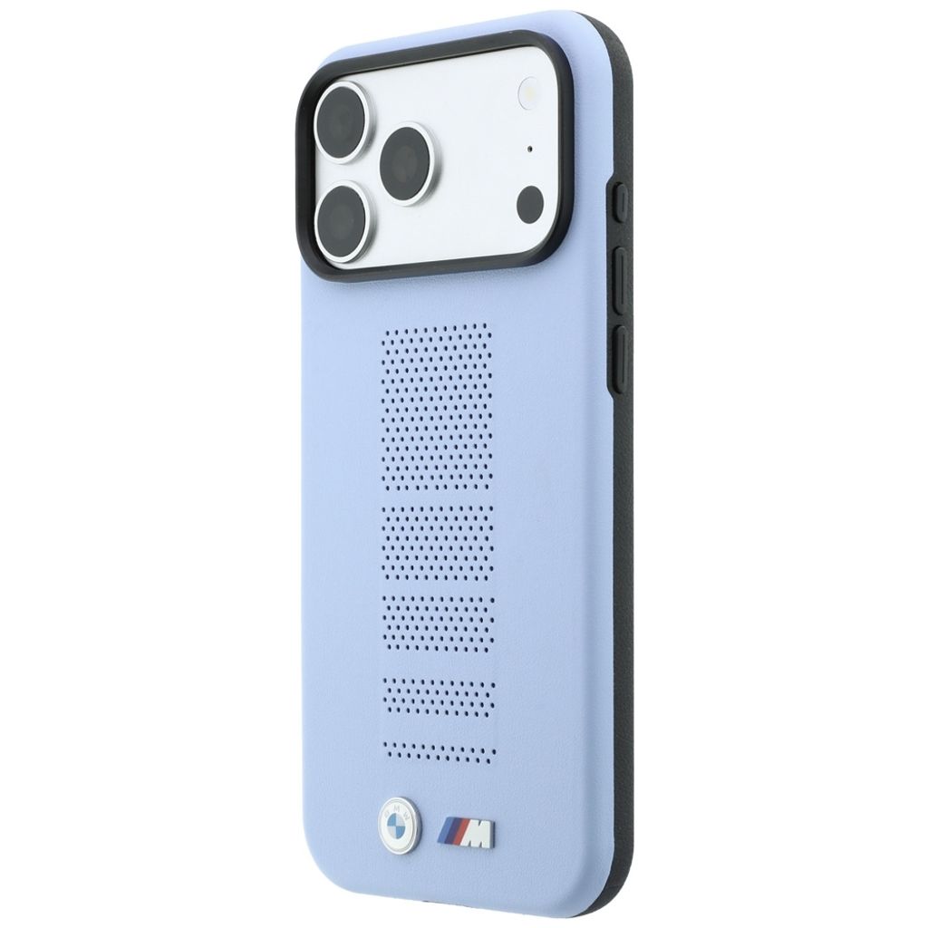 BMW M Blue Perfo Metal Logo MagSafe -kuori till iPhone 18 Pro/17 Pro - Sininen