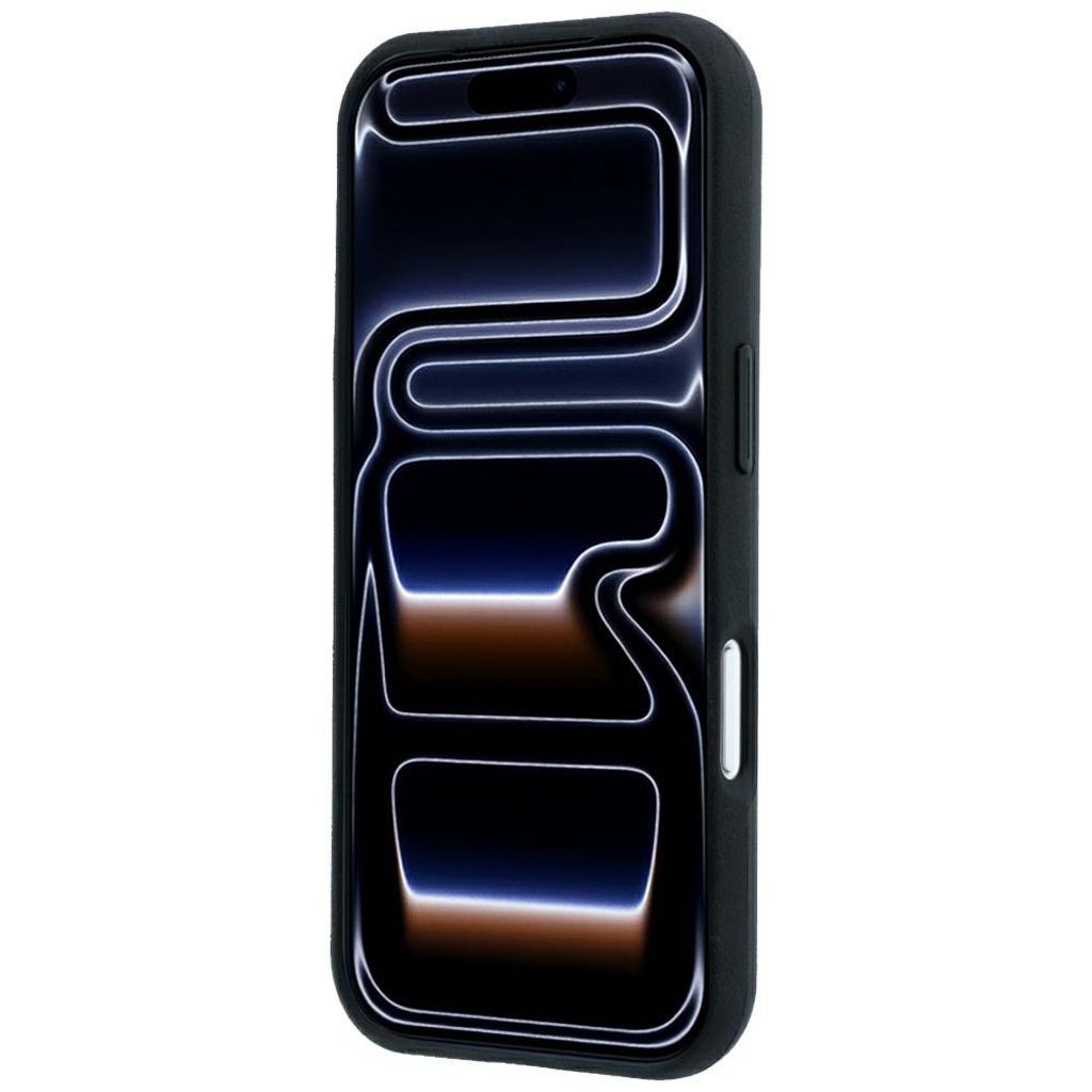 BMW M Blue Perfo Metal Logo MagSafe -kuori till iPhone 18 Pro Max/17 Pro Max - Musta