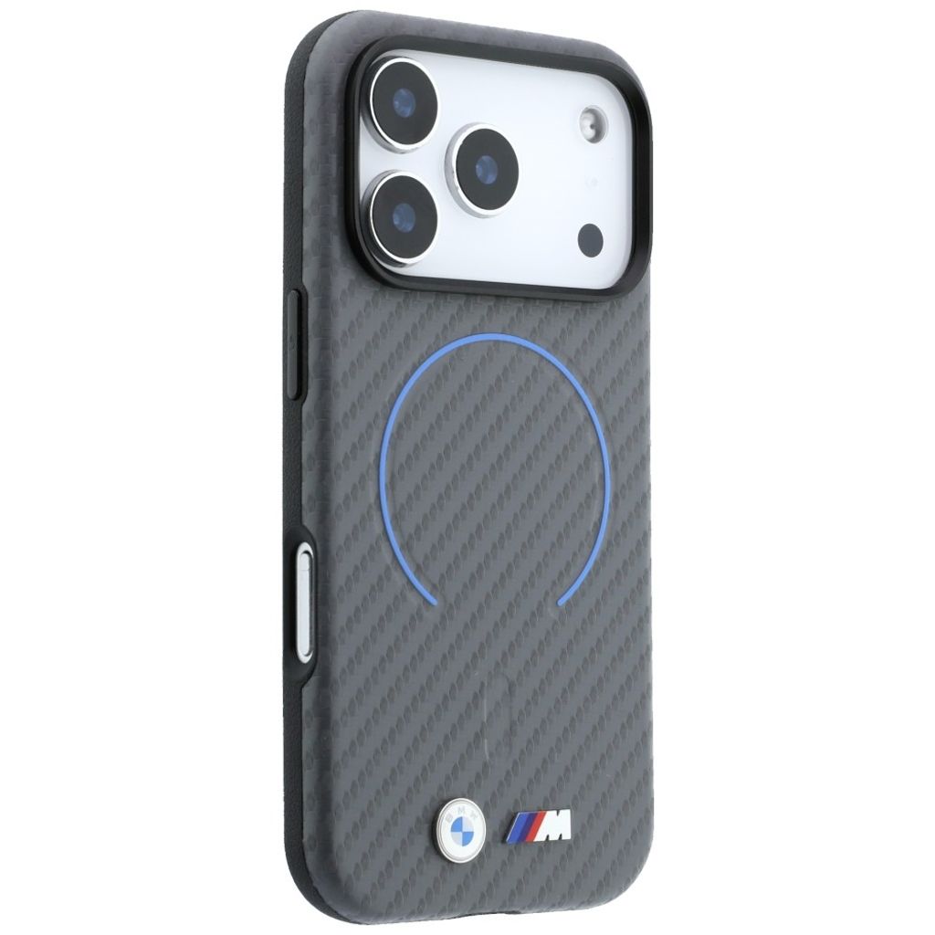 BMW Carbon MagSafe -kuori till iPhone 18 Pro Max/17 Pro Max - Harmaa
