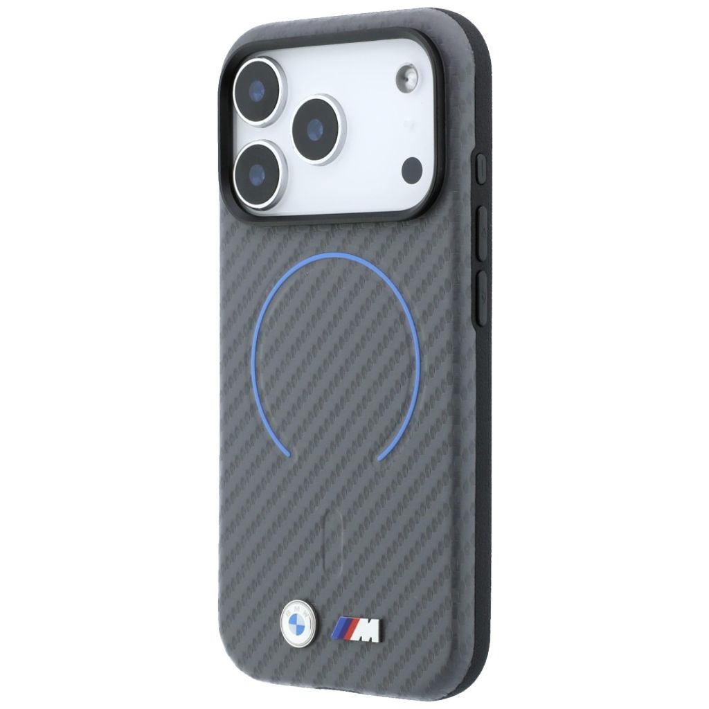BMW Carbon MagSafe -kuori till iPhone 18 Pro Max/17 Pro Max - Harmaa