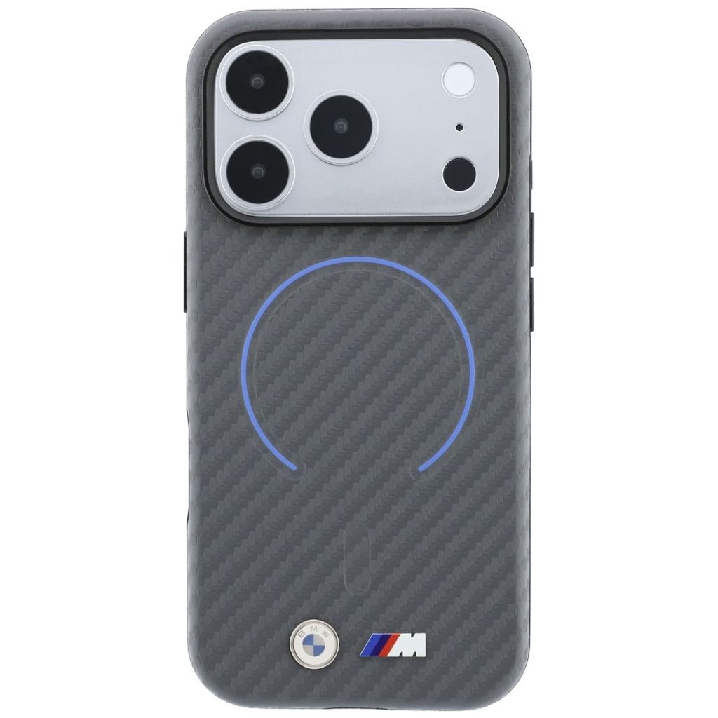 BMW Carbon MagSafe -kuori till iPhone 18 Pro Max/17 Pro Max - Harmaa