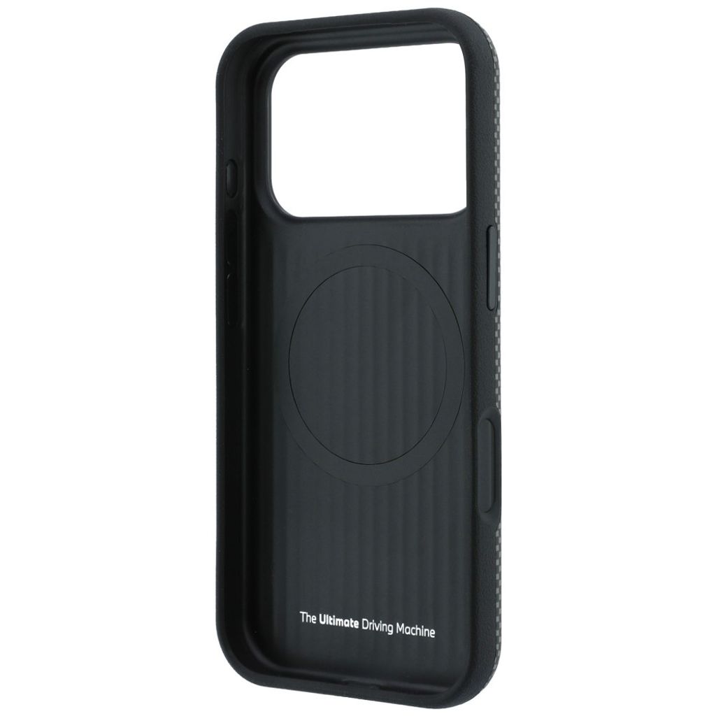 BMW M Quadrille Kevlar Tricolor Lines MagSafe -kuori till iPhone 18 Pro/17 Pro - Harmaa