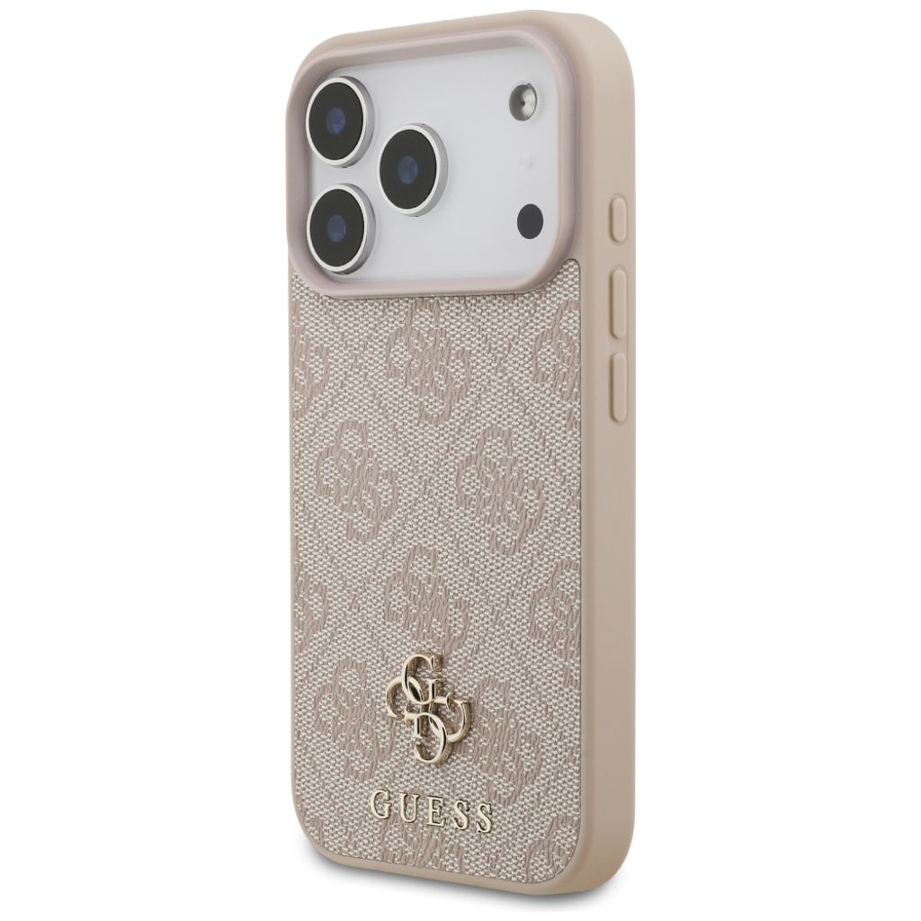 Guess 4G Small Classic Logo MagSafe -kuori till iPhone 18 Pro/17 Pro - Vaaleanpunainen
