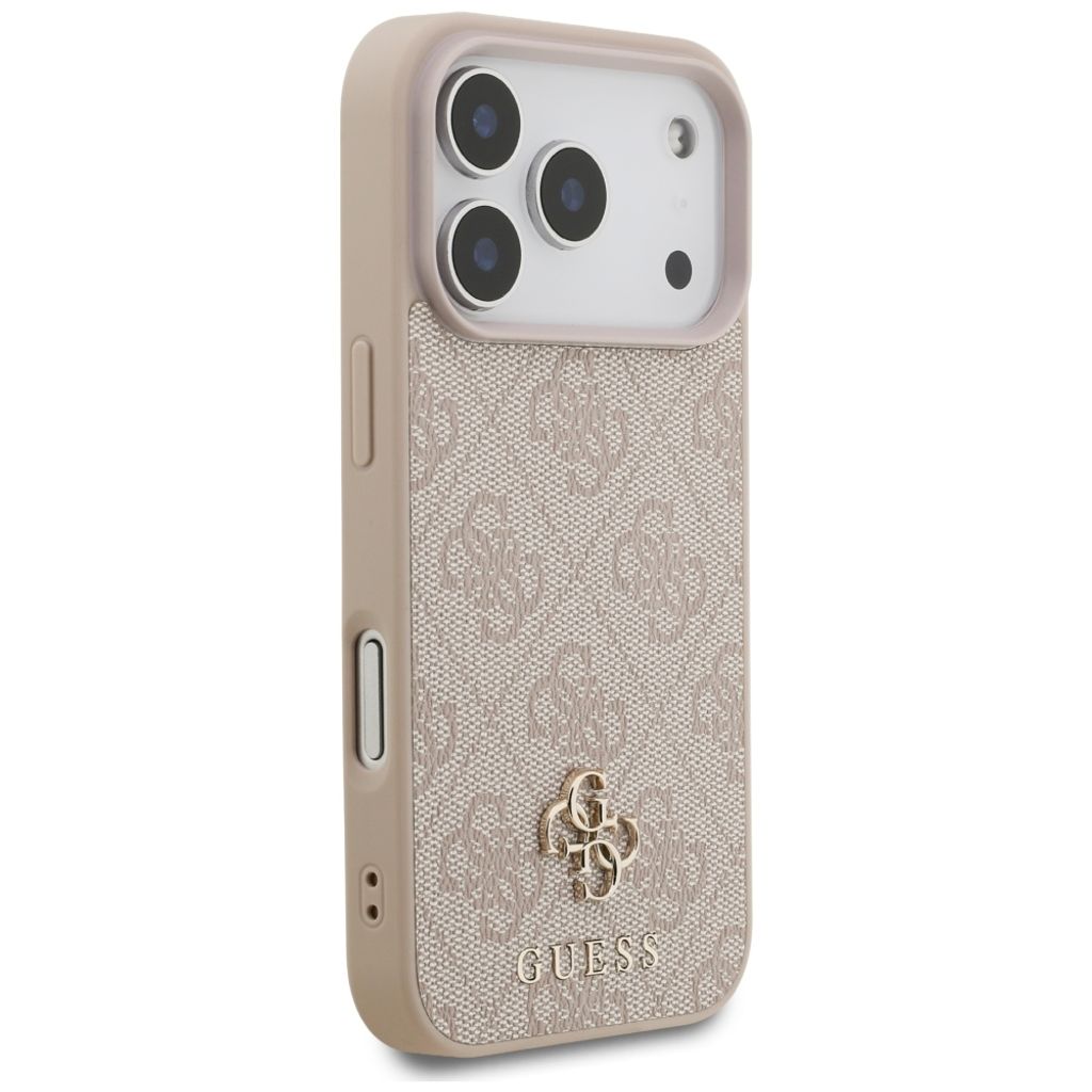 Guess 4G Small Classic Logo MagSafe -kuori till iPhone 18 Pro/17 Pro - Vaaleanpunainen