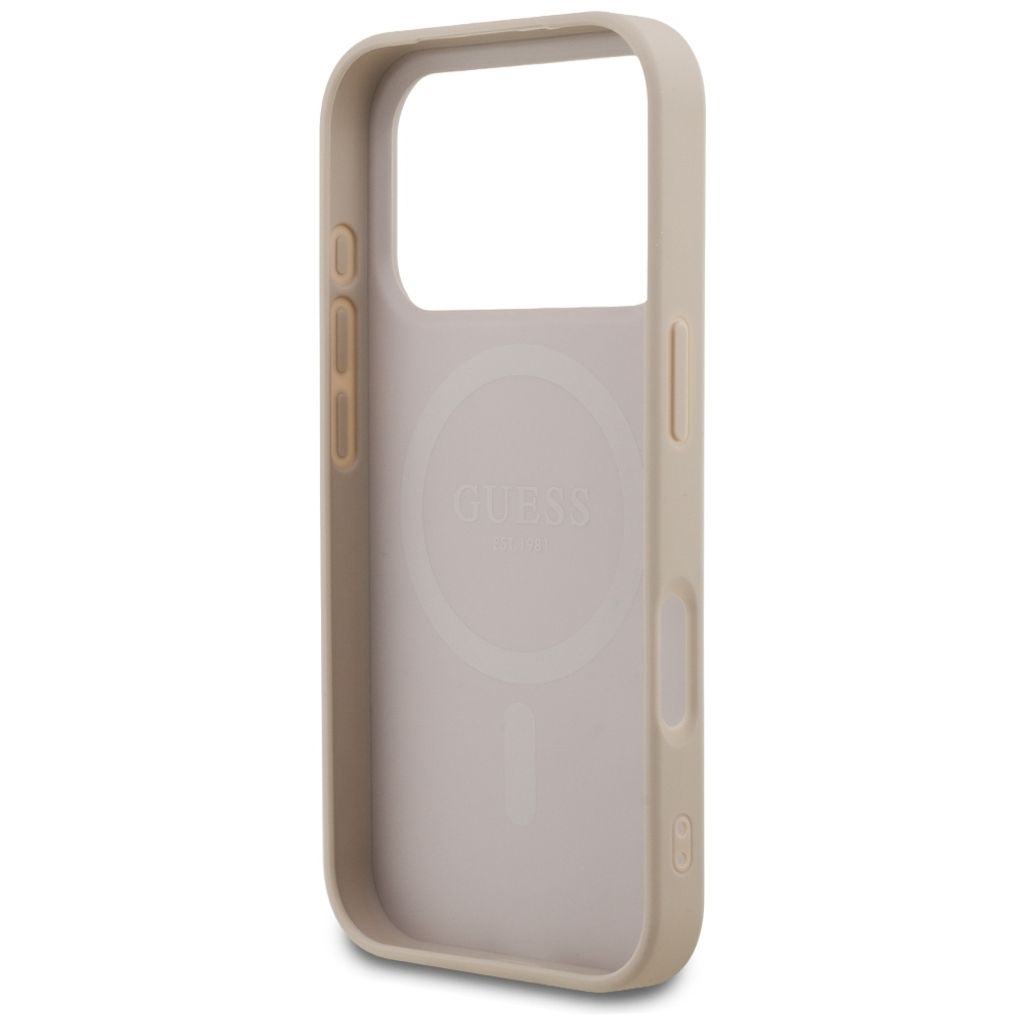 Guess 4G Small Classic Logo MagSafe -kuori till iPhone 18 Pro/17 Pro - Vaaleanpunainen