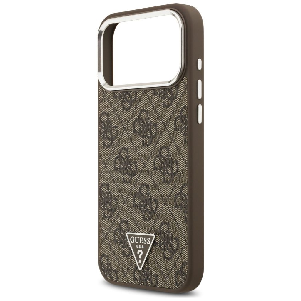Guess 4G Triangle Logo MagSafe -kuori till iPhone 18 Pro Max/17 Pro Max - Ruskea