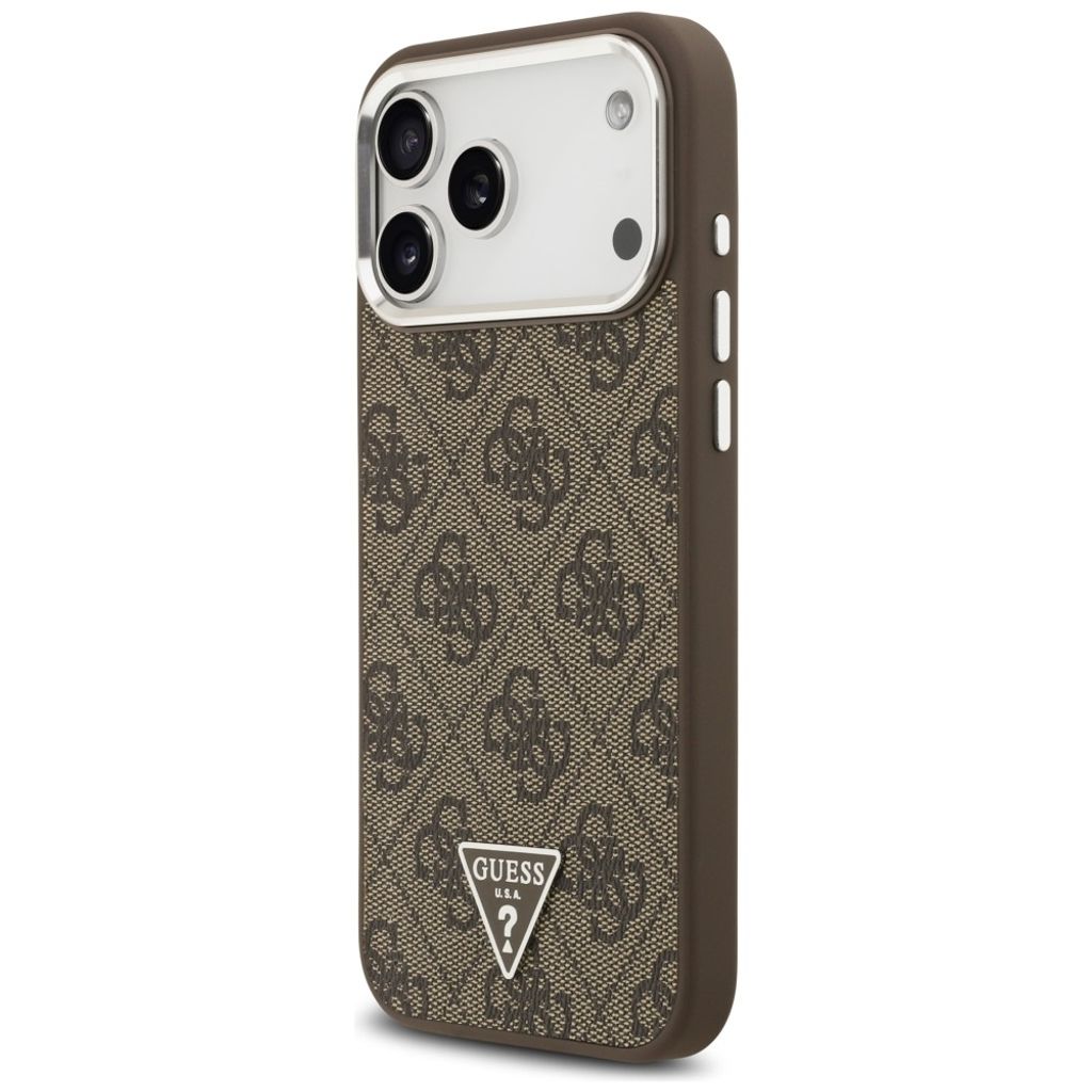 Guess 4G Triangle Logo MagSafe -kuori till iPhone 18 Pro Max/17 Pro Max - Ruskea