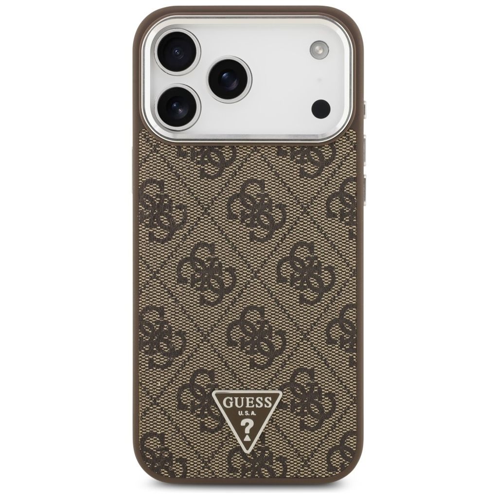Guess 4G Triangle Logo MagSafe -kuori till iPhone 18 Pro Max/17 Pro Max - Ruskea