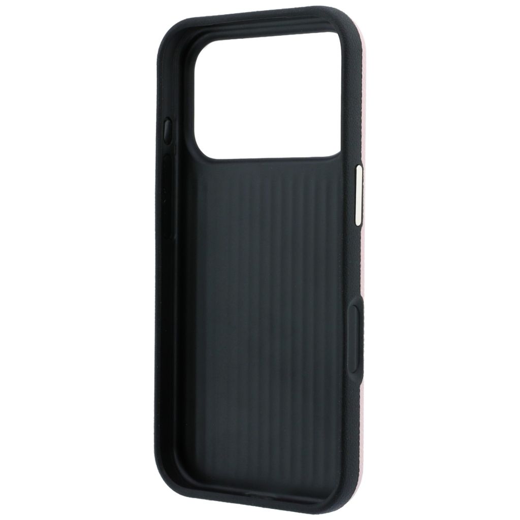 Guess Grained & Big Resin Logo -kuori till iPhone 18 Pro/17 Pro - Vaaleanpunainen