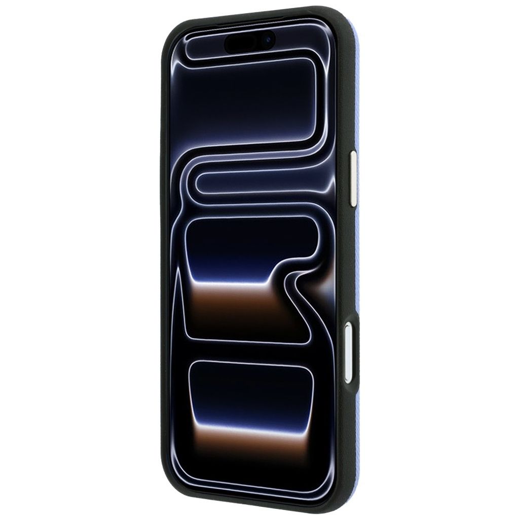 Guess Grained Round Strass Logo MagSafe -kuori till iPhone 18 Pro Max/17 Pro Max - Sininen