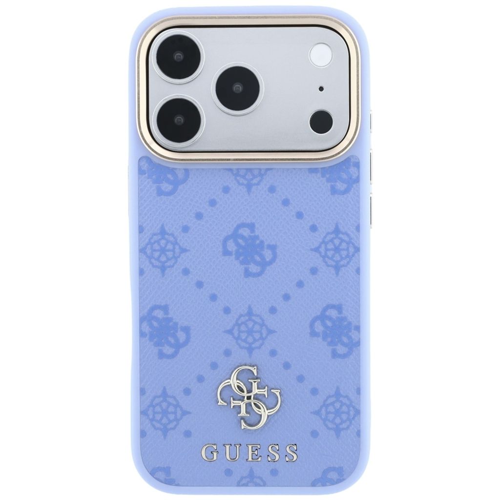Guess Peony 4G Small Logo MagSafe -kuori till iPhone 18 Pro Max/17 Pro Max - Vaaleansininen