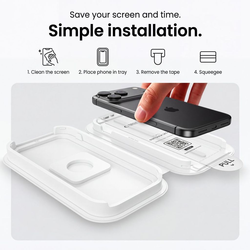 Tech-Protect OneTouch Set+ Skärmskydd 2-pack till iPhone 18 Pro Max/17 Pro Max